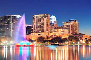 Lake Eola Park in Central Florida